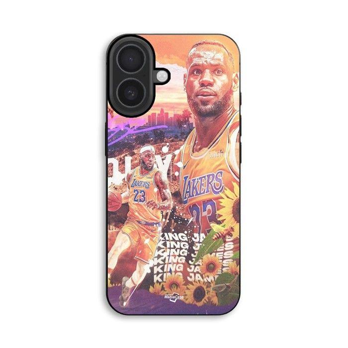 Hülle Für iPhone 18 Lebron James 23 LA Lakers Maniacase schwarz