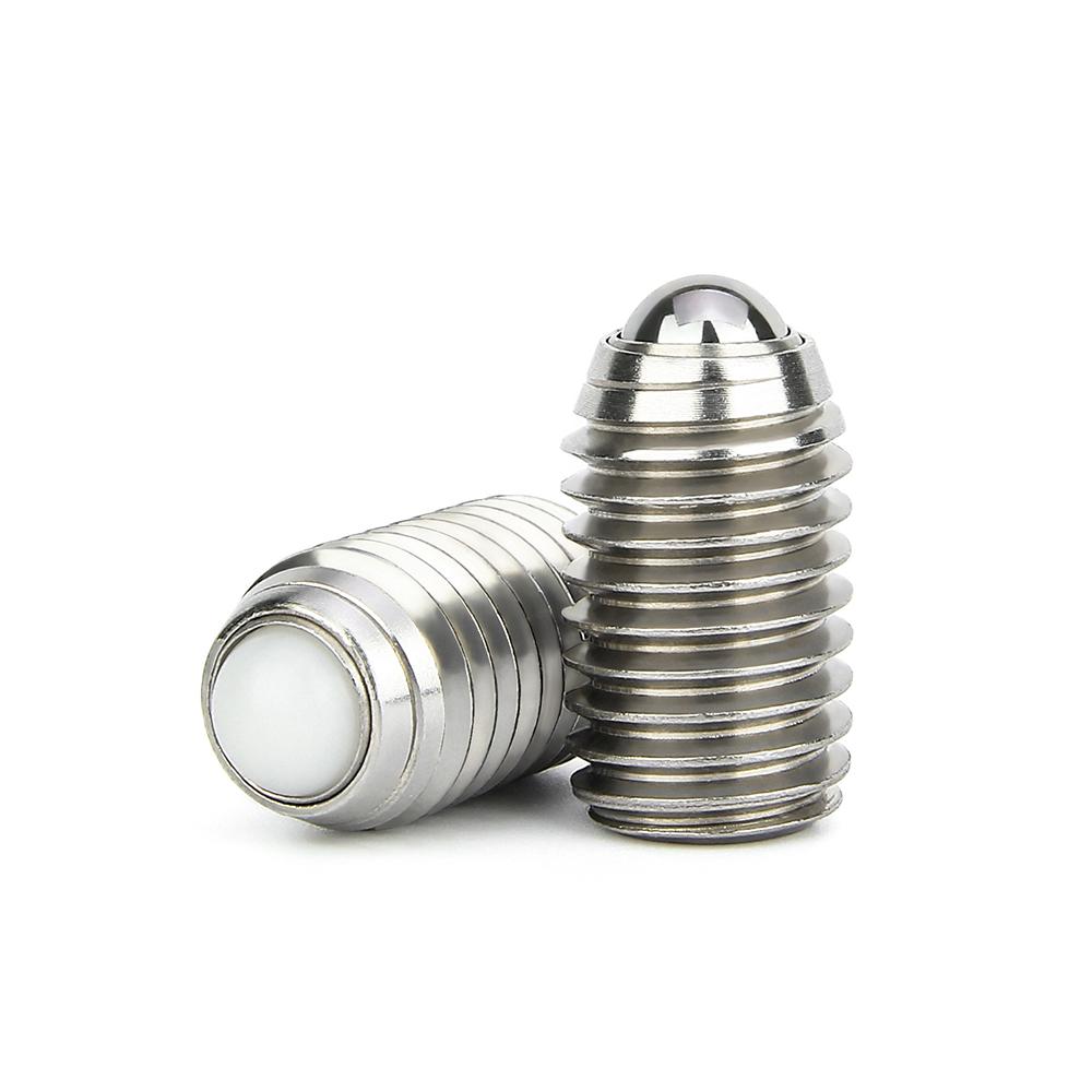 M6 M8 M10 M12 M16 Thread Stainless Steel/POM Ball Roller Bearing Hex Socket Spring Ball Plunger Grub Point Set Screw Bolt For Conveyor