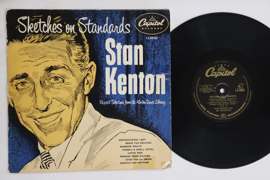 10inch Record STAN KENTON  Sketches On Standards LC6602 CAPITOL UK Jazz Used