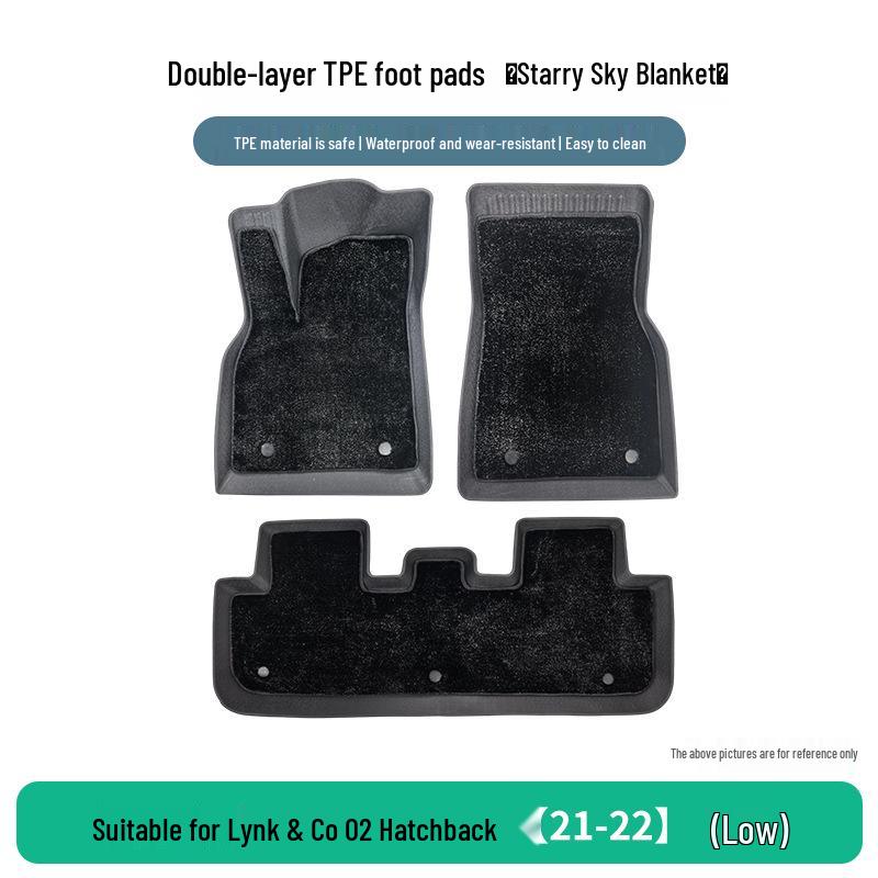 Lynk & Co 02 Hatchback 21-22 Niedriges Modell TPE Kratzfeste Fußmatten