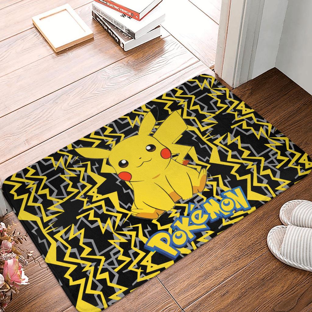 P-Pokemon Πίκατσου Πατάκι Εισόδου Αντιολισθητικό Χαλί Κουζίνας Μπάνιου Τουαλέτας 40*60cm