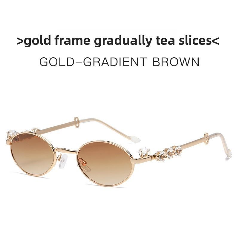 Metal Sunglasses With Pearl Embellishments For Fashionable Sun Protection