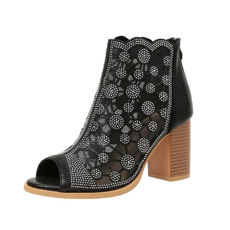Fashion Women High Heeled Sandals Ladies Shoes Fashion Peep Toe Sandals 2025 New Summer Rome Shoes Large Size 35-43 Zapatos De Mujer