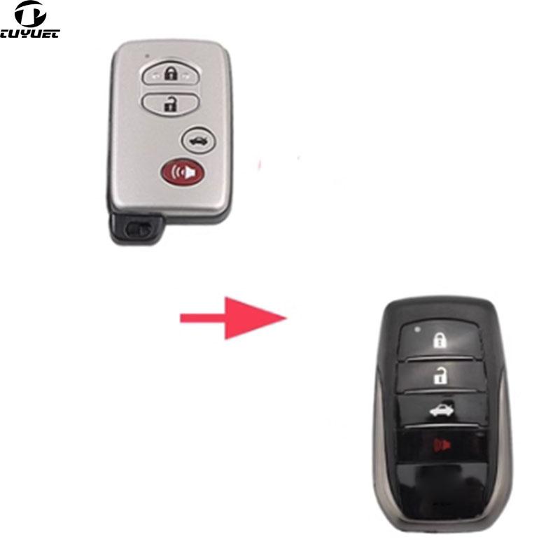 Modified Smart Remote Key Shell for Toyota Camry Prado Land Cruiser  (Board 5290)  With Emergency Key Blade