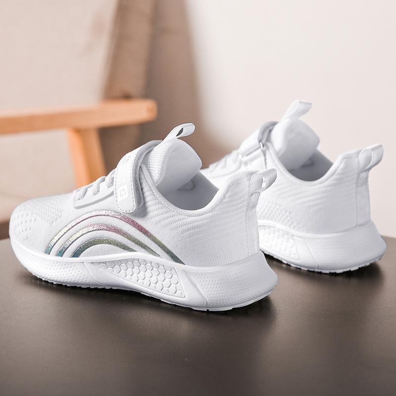 Größe 27-39 Frühling und Sommer Grundschüler Sportschuhe Mittlere und große Kinder Kinder kleine weiße Schuhe Einfach, leicht und br