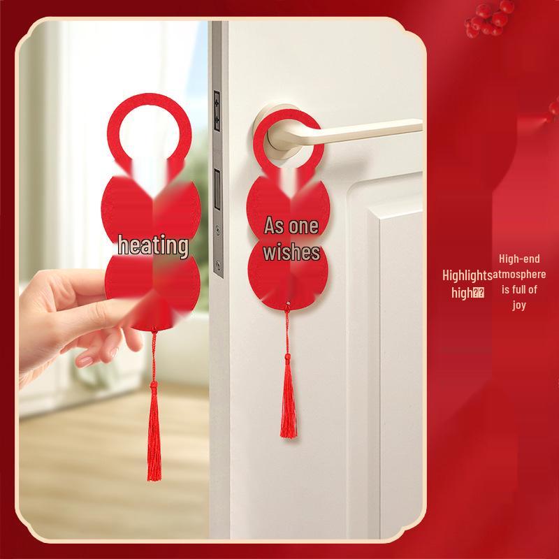 2026 Spring Festival Magnetic Door Stickers: Festive Cartoon Couplets for Moving-in Ceremony