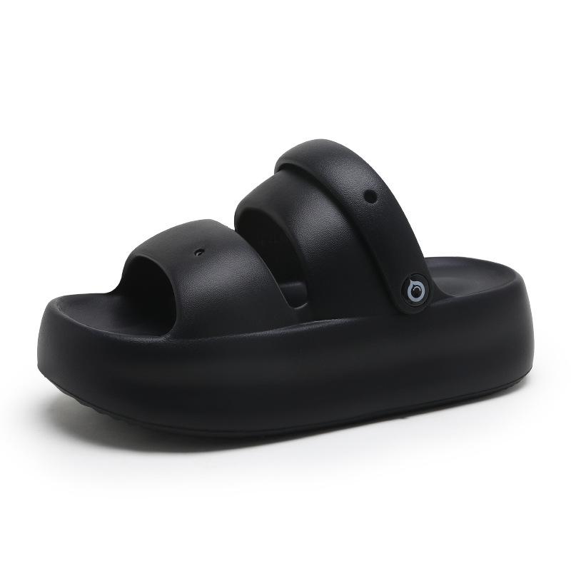 Fashion Women Summer Platform Sandals Thick Sole Home Street Slippers Soft EVA Girls Student Daily Walking Shoes 2 Way Wear Sandalias