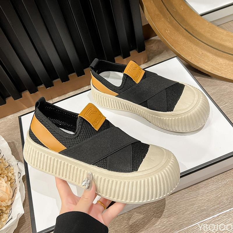 Fashion New breathable women's casual shoes summer new comfortable versatile cross strap women's shoes breathable board shoes