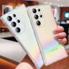 Rainbow Color Phone Cover For iPhone 15 14 Pro Max 13 12 11 Samsung S24 S23 S22 Ultra A23 A24 A53 Camera Protection Shockproof Clear Case