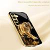 Golden Tiger Metallic Glass Phone Case Suitable for Samsung Galaxy S26 S25 S24 S22 S21 S20 FE/Ultra/Plus Anti Drop Rear Cover