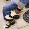 Trendy Brand Chunky Flats Platform Gothic Shoes Women Perforated British Brogues Oxfords Shoes Female Derby Flats