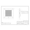 Panasonic Ceiling Embedded Ventilation Fan Louver Sold Separately Type FY-24L34 White