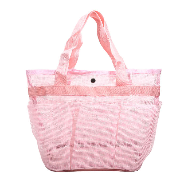 Mesh Shower Bag Hanging Toiletry Bag Portable Wash Bag Quick Dry Cosmetic Bag Shower Organizer for Bathroom Dorms Beach Camping