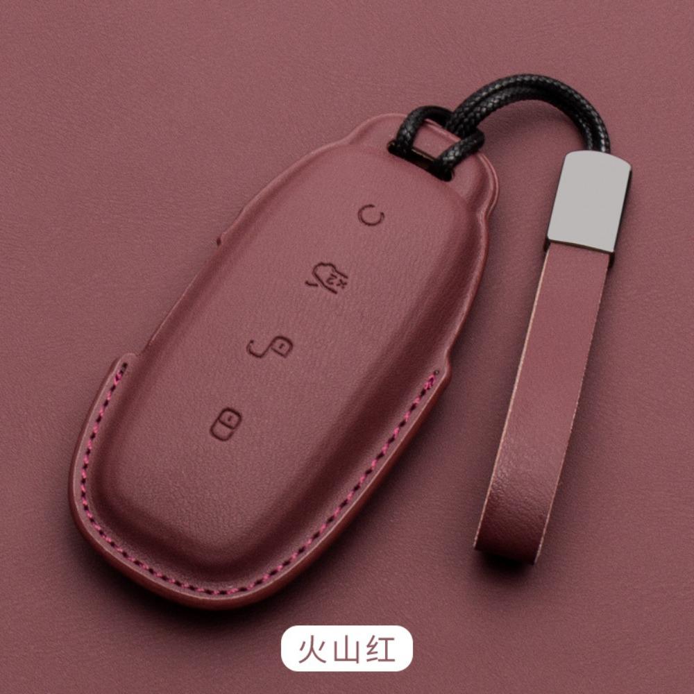 Luxury for DENZA D9 N7 Car Key Cover Full Protection NAPPA Leather Key Holder