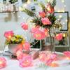 Battery Operated Outdoor Lamp Rose String Light Flower Fairy Light Light String Wedding Decoration