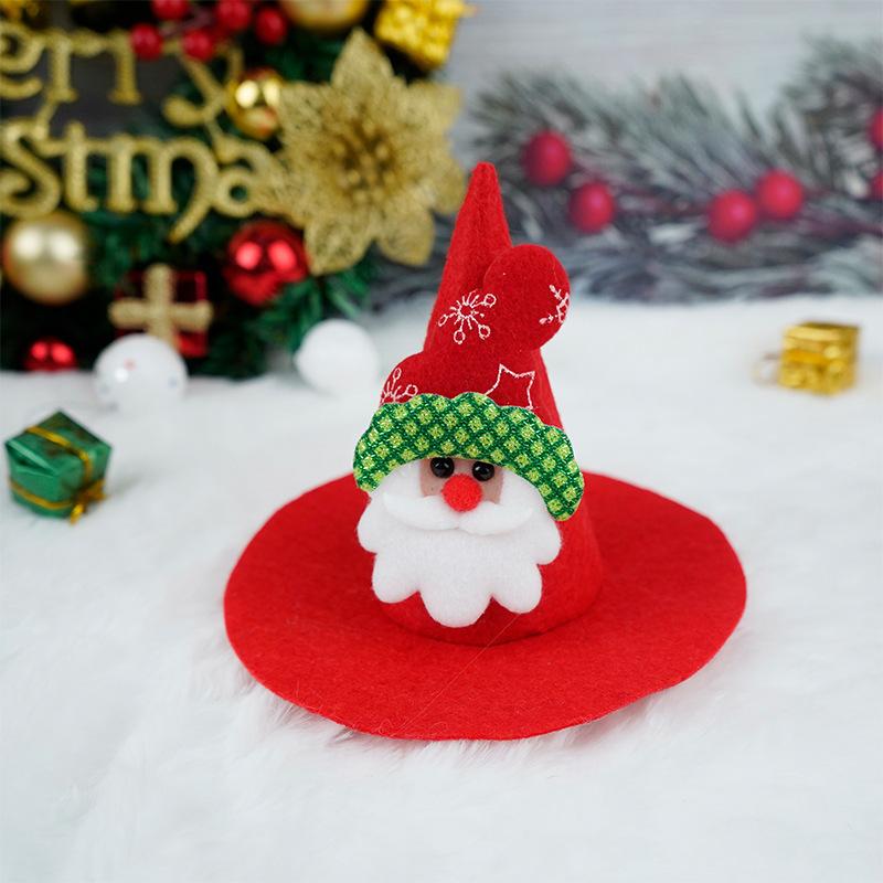 Pet Dog Christmas Hat Red Green Elk Santa Claus Christmas Tree Pet Hat Festive Atmosphere Funny Christmas Gift Dog Accessories