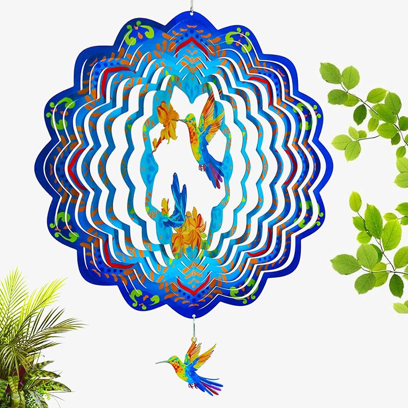 

Hanging Bird Catcher Easy To Use Metal Spinner Crafts Beautiful Solid Hanging Sculptures Spinners For Gardens Decor