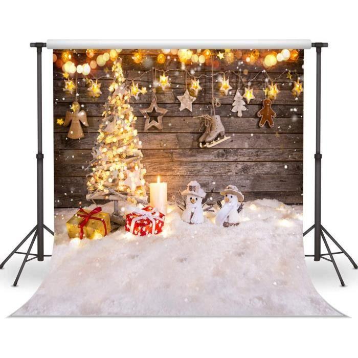 Fond Photo - Noël - 10x10FT - Vinyle Léger - Haute Définition - Décoration Enfants