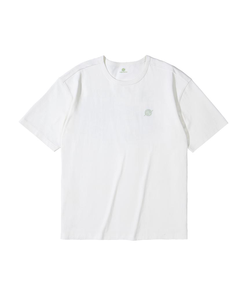 Kallapataleu Back Camping Graphic Short-Sleeved T-Shirt - White