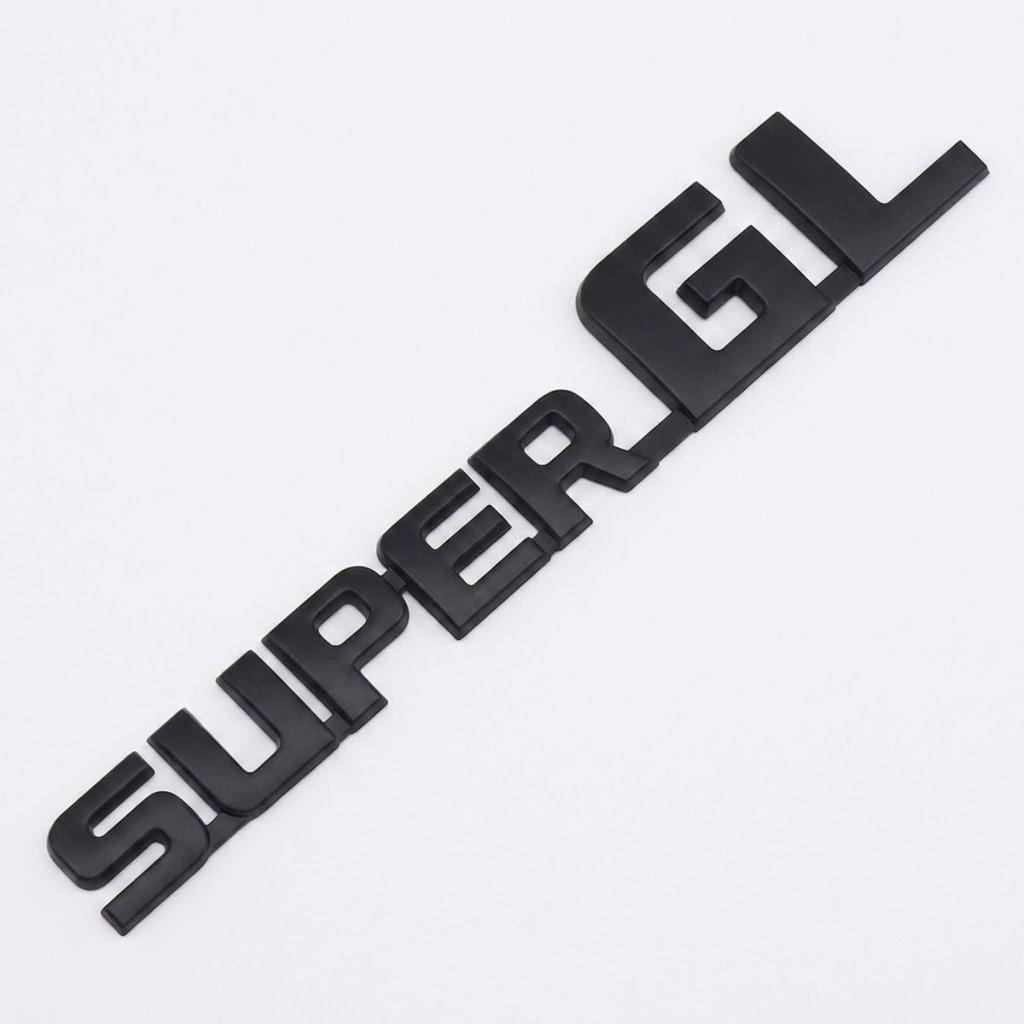 1PC 3D ABS SUPER GL Letter Emblem Decal Rear Trunk Badge Sticker