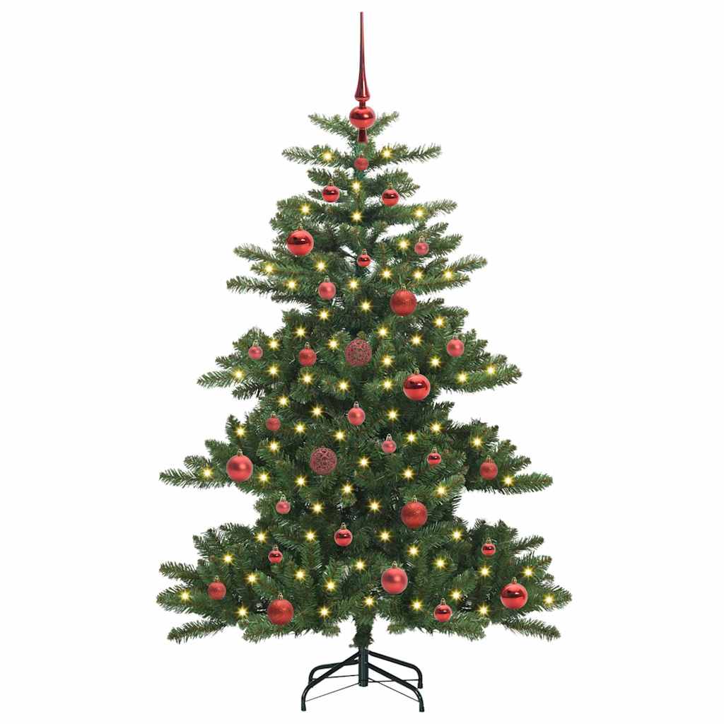 Artificial Foldable Christmas Tree Green 150 cm PVC and Steel