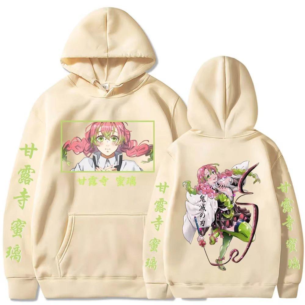Kimetsu No Yaiba Anime Hoodie Unisex Jacke Kanroji Mitsuri Print Grafik Sweatshirt Streetwear Cosplay Langarm Oberteile