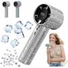 Vollbesetzter tragbarer Hand-Turbofan, 199-stufiger tragbarer Strassstein-Ventilator, USB-wiederaufladbar, Bass mit LED-Digitalanzeige, Bling-Ventilator. Für den Außenbereich