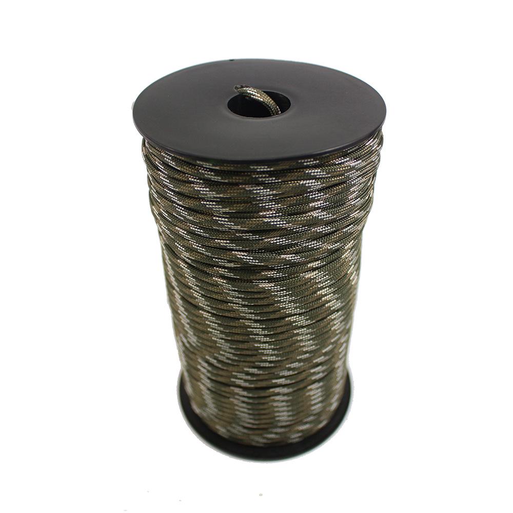 9-Core 100m Polyester Paracord for Outdoor Camping, Binding, or Bracelet Weaving.