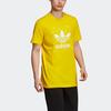 adidas Originals Trefoil Crew Neck Short Sleeve T-Shirt Men Tops Yellow ED7045