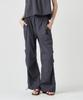 THE-ABON Lens Nylon String Pants Charcoal