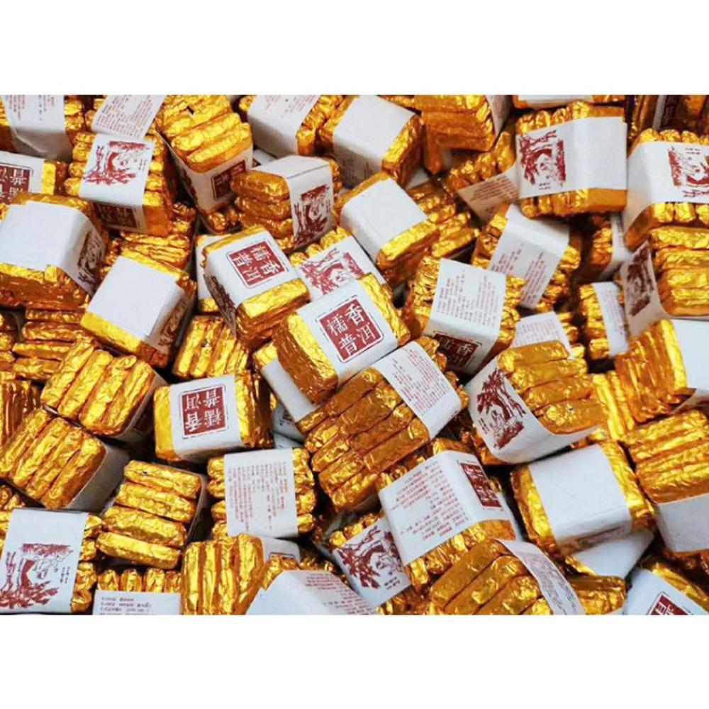 500g Mini Sweet Pu'er Tea Tuocha Square Brick Sticky Rice Herb