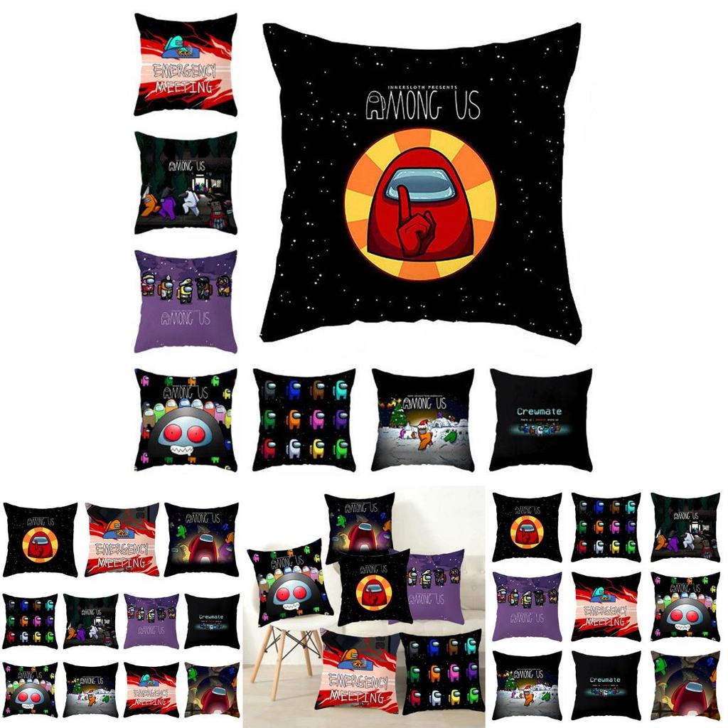 Among Game Us Cushion Cover Throw Pillow Case Home Sofa Decor 45×45cm Square