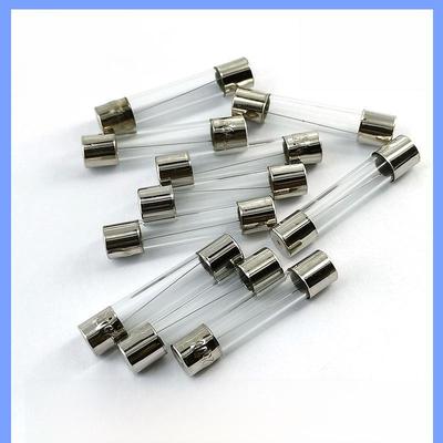 10A 250V 6x30mm Glasrørssikring, Gennemsigtig, Helt Ny, På Lager