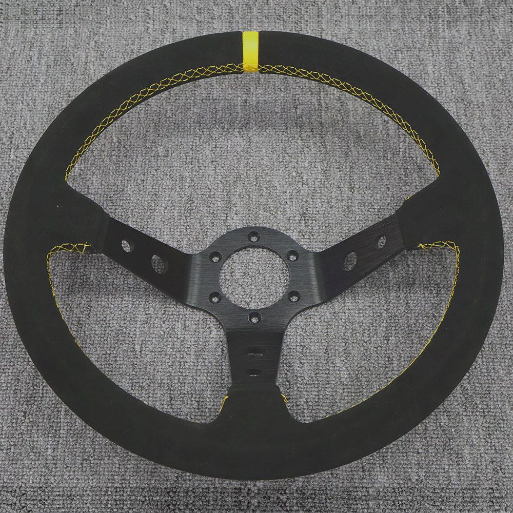 14-дюймовое 350-миллиметровое модифицированное рулевое колесо Персонализация Матовое гоночное вогнутое рулевое колесо Инструменты Автомобильные аксессуары