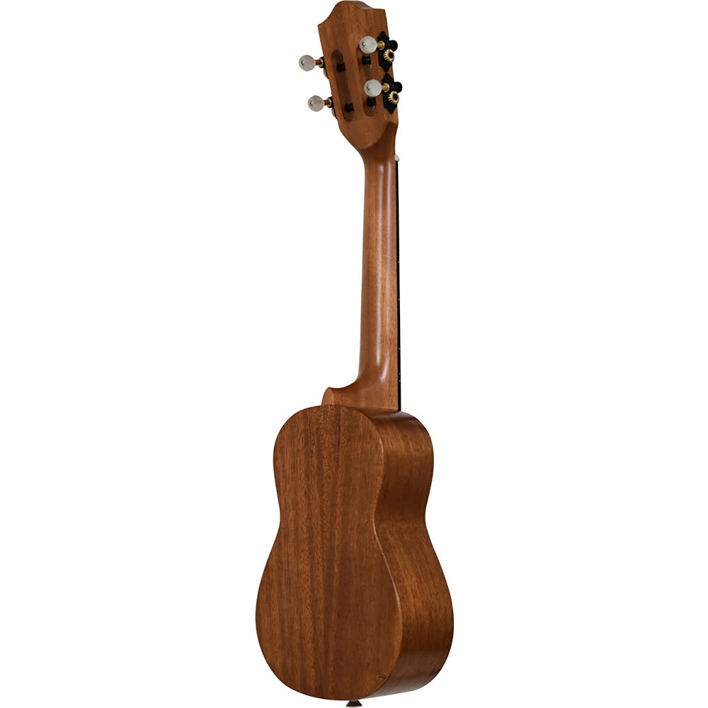 Ukulele Soprano Size Long Neck Mahogany Wood All Single Plate Slotted Head Specification Case S.Yairi YU-SL-13MAS (Soft Included)