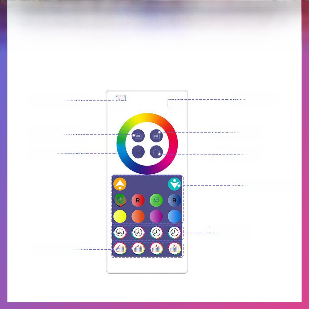 Lumină de atmosferă LED cu muzică WiFi pentru graffiti transfrontalieră, pentru jocuri și TV