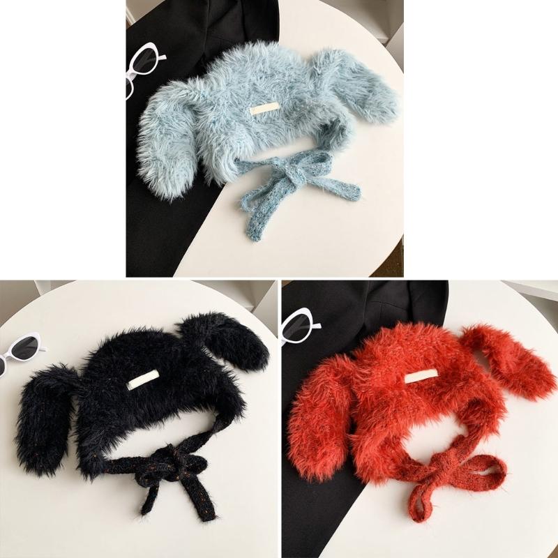Thick Plush Hat With Long Ear Comfortable Pullover Trapper Hat For Teens And Adult Winter Activity Everyday Use Headwear