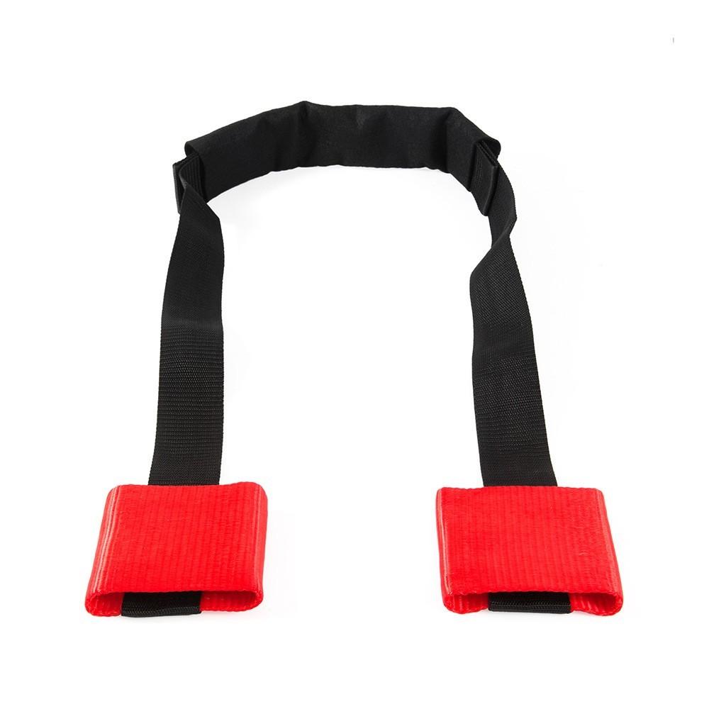 1PC Motorcycle Front Handlebar Strap Transport Bar Tie Down Strap Red Universal Red Nylon Webbing Straps Motorcycle Accessories