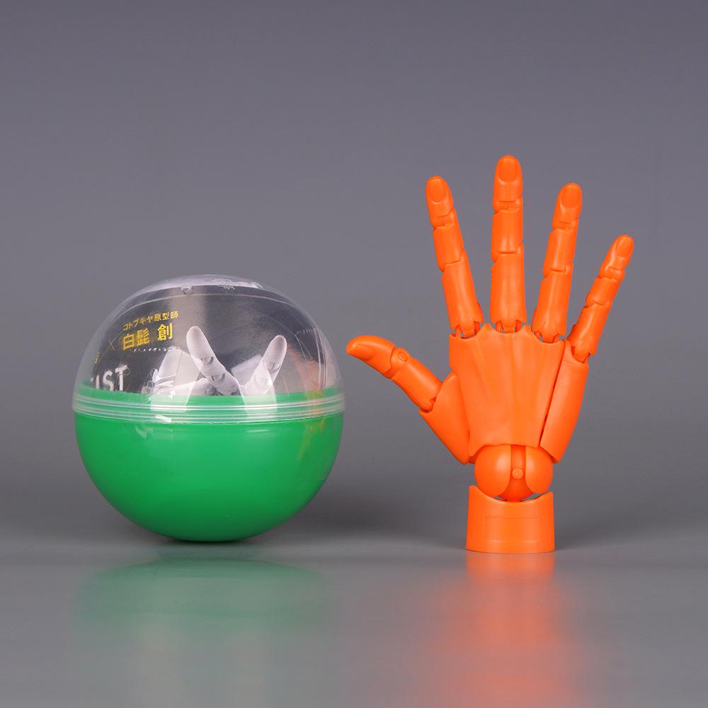 Mini 1/2 Scale Gashapon Palm Model: Super Movable Finger Joints - Left & Right Hands for Drawing & Sketching