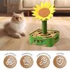 Cat Puzzle Toy Sunflower Design Puzzle Cat Enrichment Toys Game Enrichment Scratcher For Training Mental Exercise Indoor Play