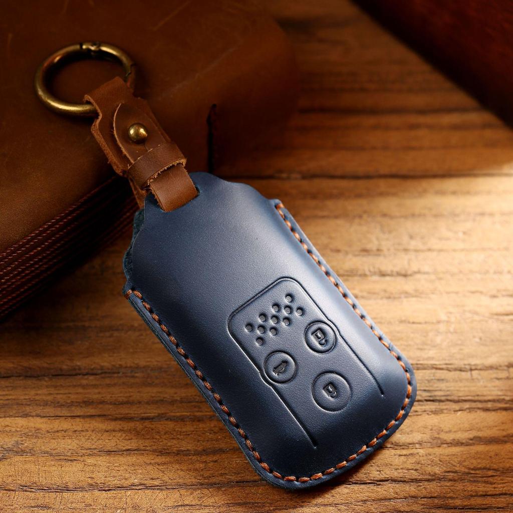 Honda Key Protective Cover: Genuine Leather Shell for Accord, Odyssey, Fit