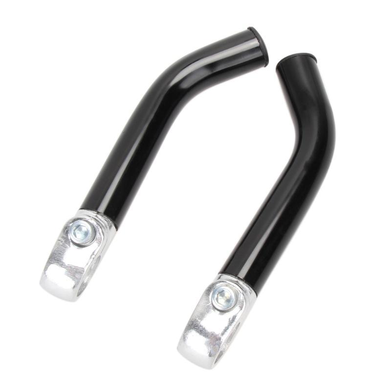 1 Coppia Protezioni per Bicicletta Lega di Alluminio Piccola Manubrio Ausiliario Estremità Manubrio Forma a Corno Manubri per Bicicletta Parti per Bicicletta