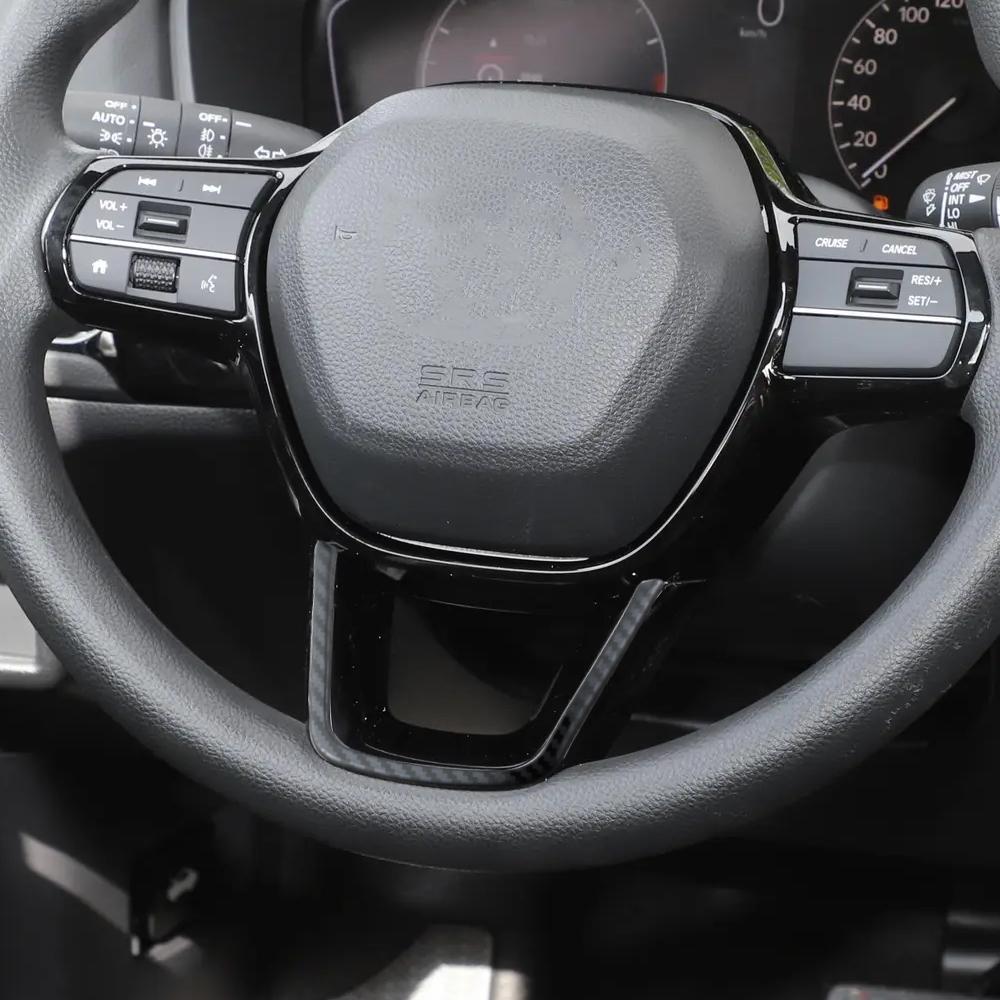 For Honda Civic 11th 2021 - 2025 CRV 6th HRV 2024 Accord 11th Steering Wheel Trim Sticker Decorative Cover Car Accessories