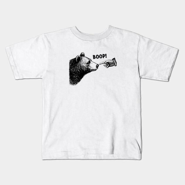 Boys Girls Soft Cotton Graphic Tees Boop Bear - Bear Lover Gift Breathable Daily School Wear Kids T-Shirts