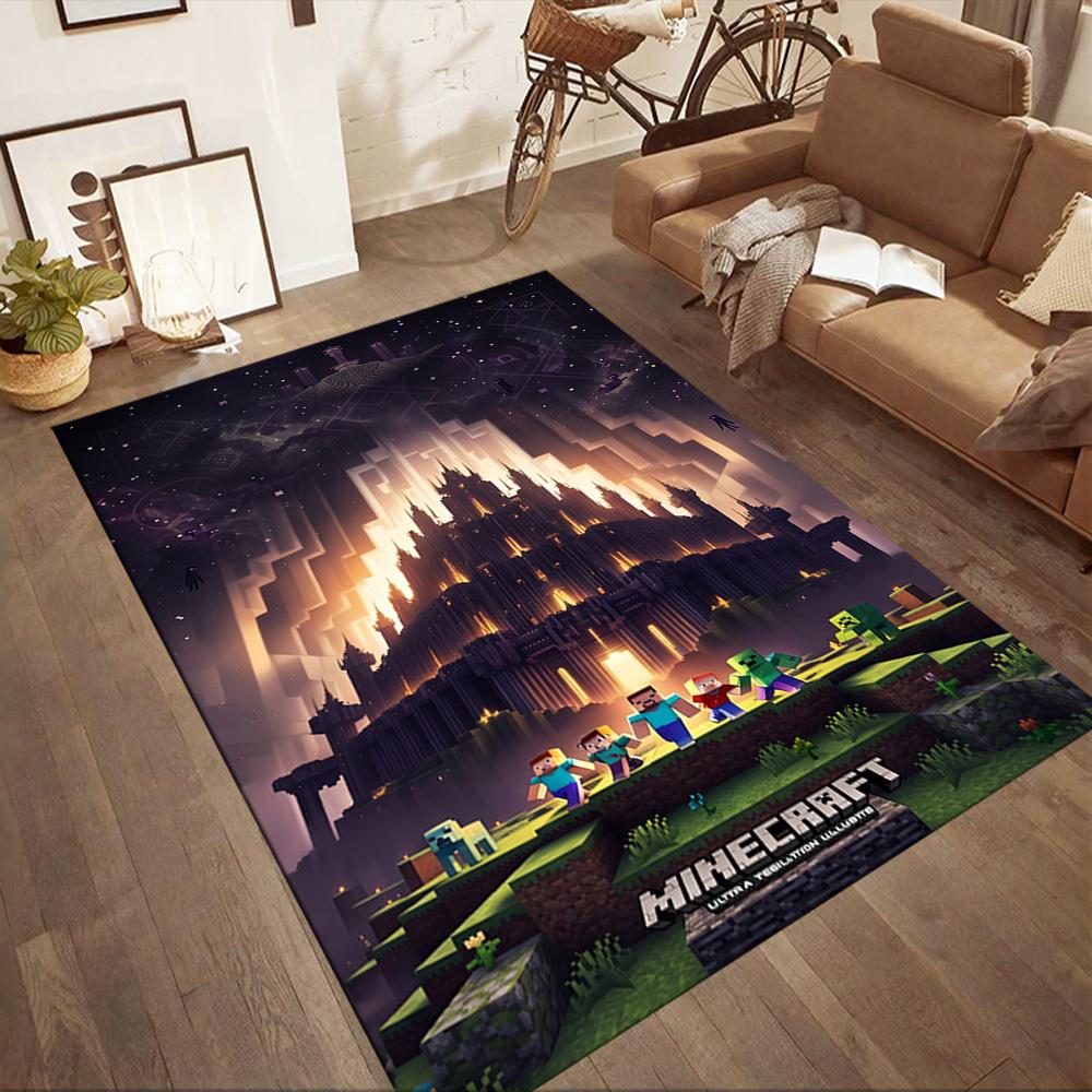 Minecraft 220 Floor Mat Perfect for Bedrooms Dining Room Balcony Foyer Antislip Carpet Office home decor Best for Christmas