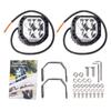 2pcs 3 Inch Off Road Lights Wide Beam Long Range LED Spotlights with Dual Mode Lighting IP68 Fog Lights for Truck SUV