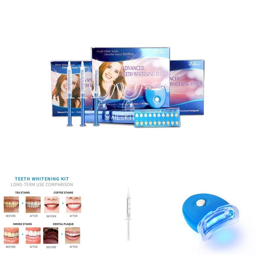 Wybielający Zestaw Uśmiechu Lampa Światła do Zębów Zestaw Wybielacz do Zębów Higiena Jamy Ustnej Biały