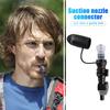Hydration Bags Bite Valve Mouthpiece Replacement 7-9mm Diameter Nozzle Connector with Cover for Cycling Sports Bladder Water Bag