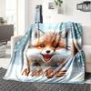 Fox In Snow Home Customization Blankets Cozy Soft Lightweight Allseason Multipurpose Blanket For Picnics Sofas Offices Beds Living Rooms Suitable As