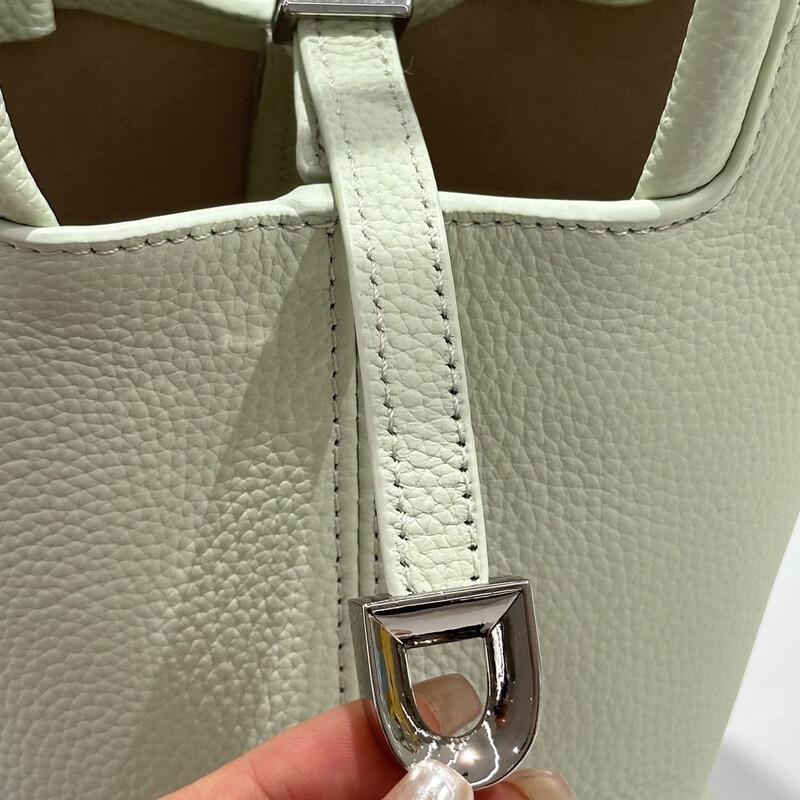 Stylish Commuter Leather Bucket Shoulder Bag